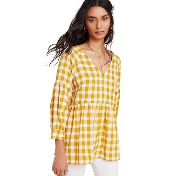 Anthropologie Tops - 𝅺anthropologie Maeve April Babydoll Blouse size XS